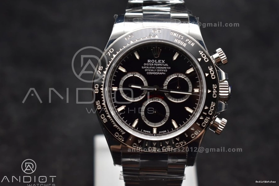 Steel 126500 Dial VSF Daytona Classic 780 Best Black 1:1 Bracelet Edition DD 904L SS on 0511